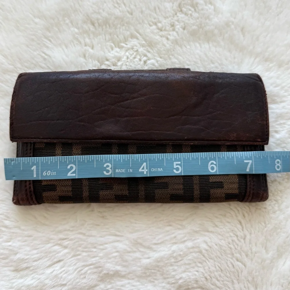 Fendi unisex vintage long wallet Authentic